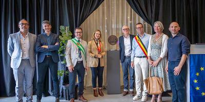 Vertegenwoordigers van Europa Nostra en de Europese Commissie overhandigden een gedenkplaat