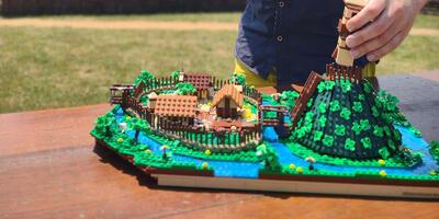 expo Bult in zicht - motte in lego door archeoloog David Vanhee