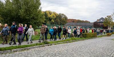 Wandelaars in Meldert
