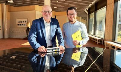 David Coppens en Kurt Moens in het Provinciehuis
