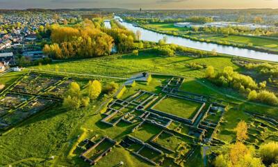 Luchtfoto Erfgoedsite Ename