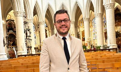 David Coppens in de Sint-Martinuskerk