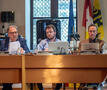 Gemeenteraad Aalst, met burgemeester D'Haese en gemeenteraadsvoorzitter David Coppens