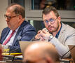 Burgemeester Christoph D’Haese en gemeenteraadsvoorzitter David Coppens